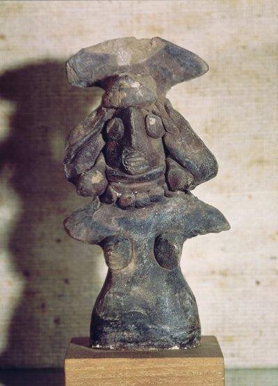 Figure of a Mother Goddess, from Mohenjo-Daro, Indus Valley, Pakistan by Harappan